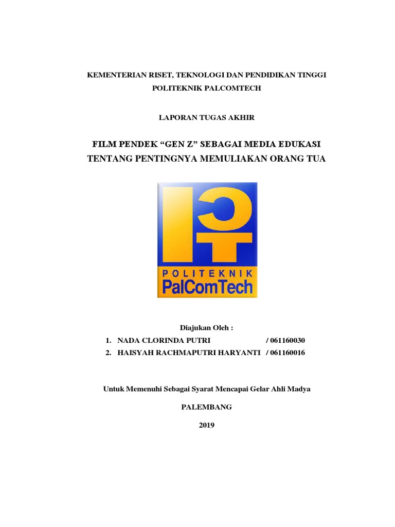 Short film gen z as an educational medium on the importance of