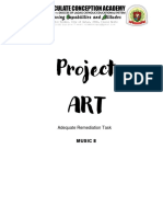 Project Art Music and Arts 8