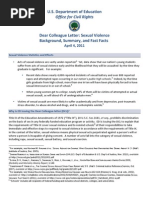 DOE Title IX Sexual Assault Letter