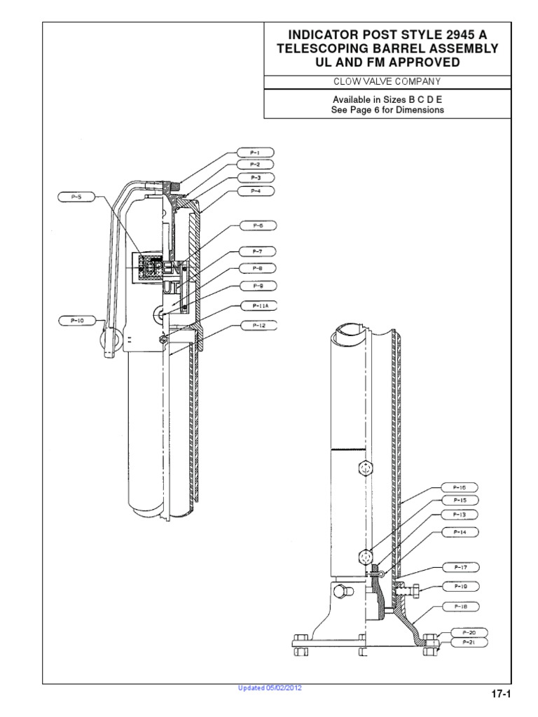 PIV Installation Guide for Clow 2945 | PDF | Equipment | Tools