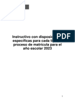 Minedu Publico Instructivo para Proceso Matricula 2023 para Educacion Basica