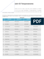 Test para Descubrir El Temperamento