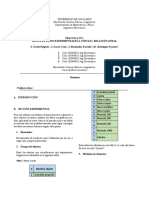 Ajuste de Datos Experimentales A Curvas I - Relación Lineal