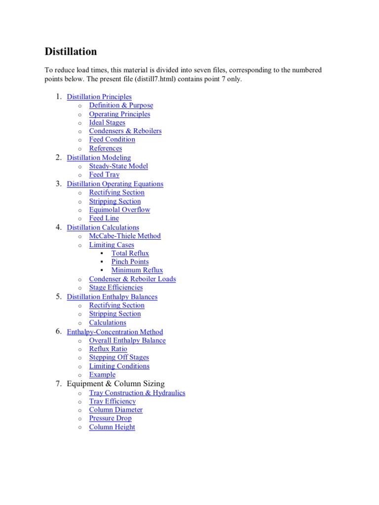 Distillation Calculation PDF Distillation Drop (Liquid)