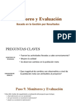 Monitoreo y Evaluacion