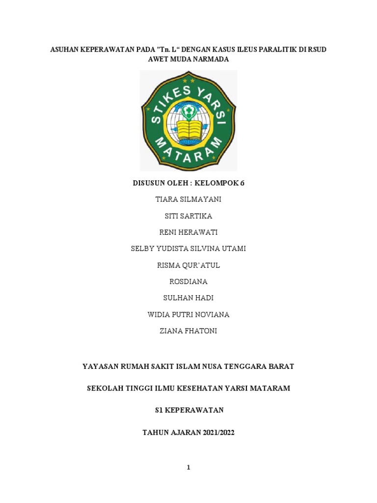 Asuhan Keperawatan Ileus Paralitik | PDF