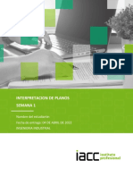 Interpretacion de Planos Semana 1: Nombre Del Estudiante: Fecha de Entrega: 04 DE ABRIL DE 2022 Ingenieria Industrial