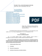 Decreto-Lei N 09-A - Estatuto Dos Policiais Militares Do Estado de Rondnia