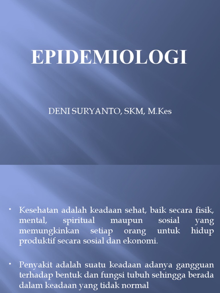 Epidemiologi | PDF