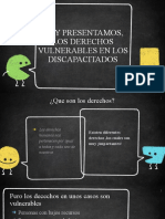 Derechos vulnerables de las personas con discapacidad