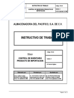 ITA-06 Control de Inventario Producto Importación E-1