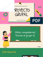 Rosa Verde y Amarillo Ilustración Proyecto Educación Presentación