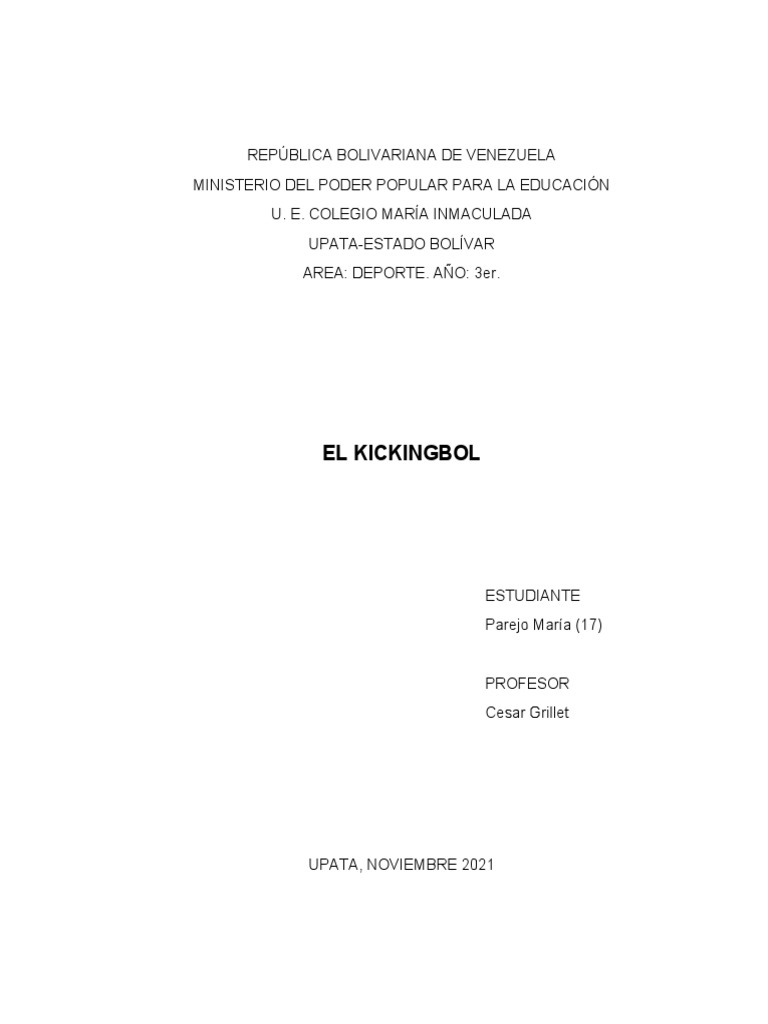 Reglas y Dinámica del Kickingball | PDF | Campo de béisbol | Lanzador