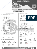 Razonamiento matemático: Ejercicios de distribuciones y analogías