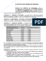 CCT 2022-2023 define regras para comércio de Barbacena