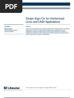 Download Single Sign-On for Kerberized Linux and UNIX Applications by Likewise Software SN6076226 doc pdf
