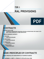 Contracts Chapter 1 General Provisions