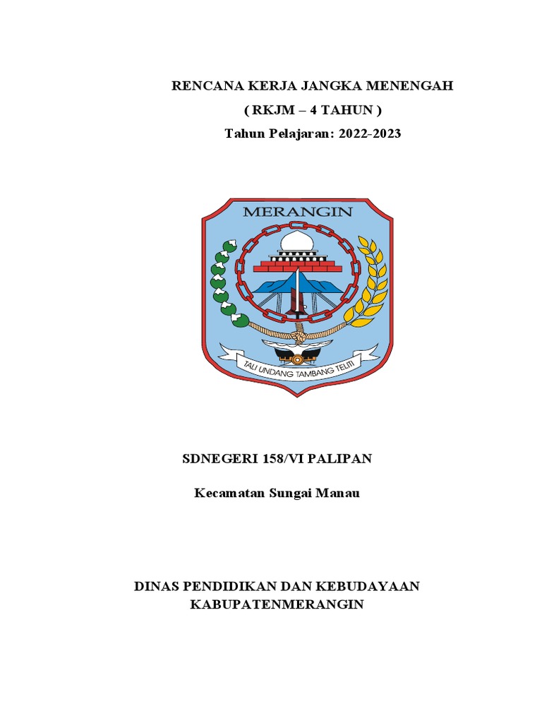 Rencana Kerja Jangka Menengah RKJM 4 Tah | PDF