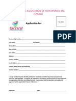 Sayaw Membership Form