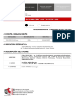 Deslizamiento afecta vía en Matucana