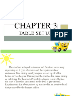 Chapter 3 Table Set - Up