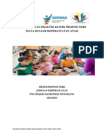 Buku Panduan Praktek Profesi Keperawatan Anak Kelas Kerjasama Palangkaraya