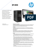 HP Z840 Datasheet