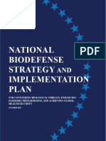 National Biodefense Strategy and Implementation Plan Final