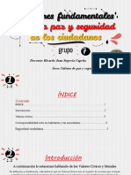 Valores Fundamentales: para La Paz y Seguridad