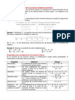 P3 Multiplicación de Números Enteros