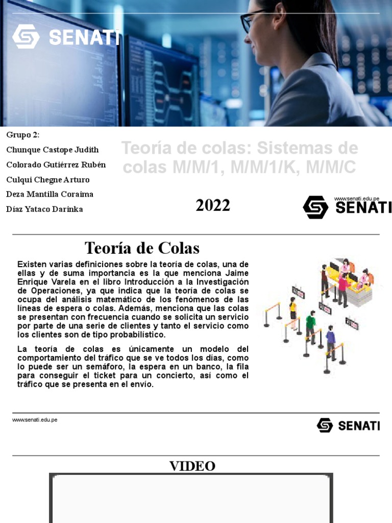 Teoría de Colas: Modelos M/M/1 y M/M/C | PDF | Matemáticas Aplicadas ...