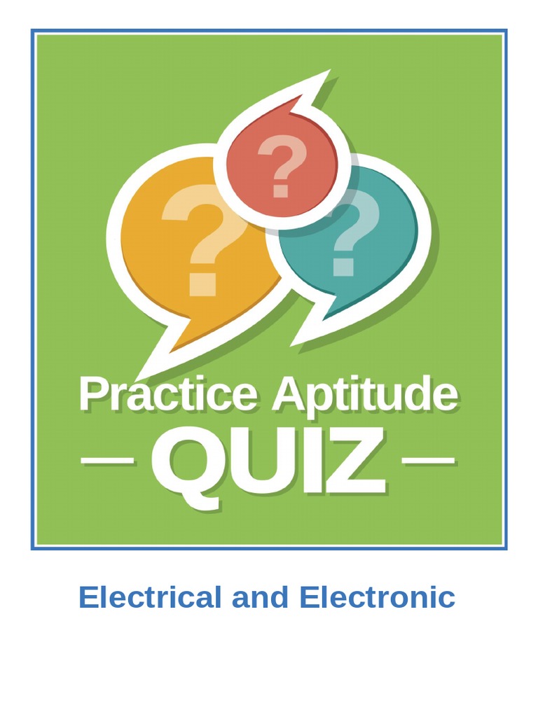 Electrical and Electronic Quiz June 2019 PDF Occupational Safety