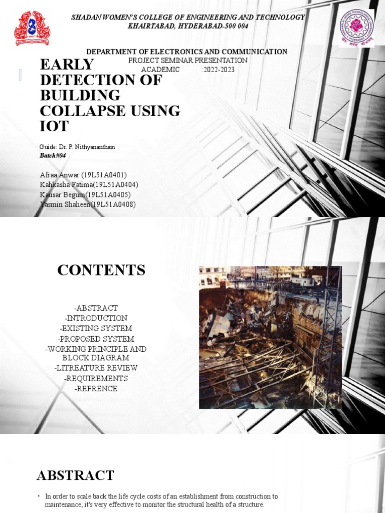 IoT-Based Early Building Collapse Detection | PDF | Internet Of Things ...