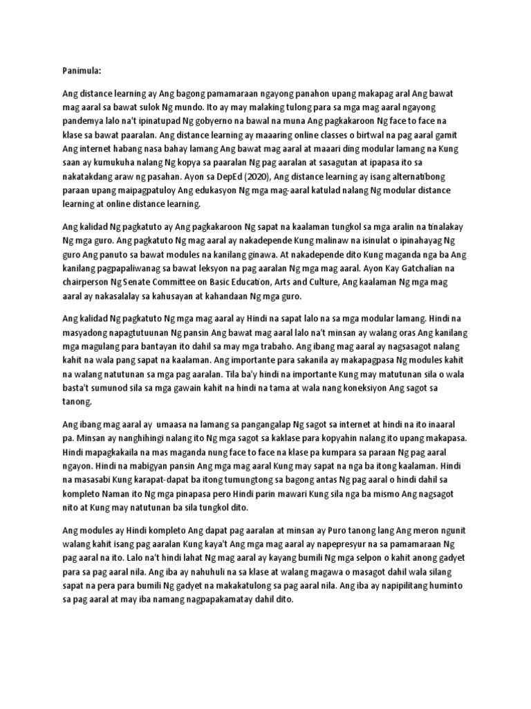 Panimula | PDF