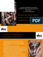 Manipulación Emocional Encubierta, Rasgos de Comportamiento de Las Victimas (Presentación) Autor Fernando Zavaleta