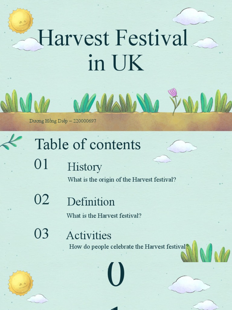 Harvest Festival UK DNC PDF
