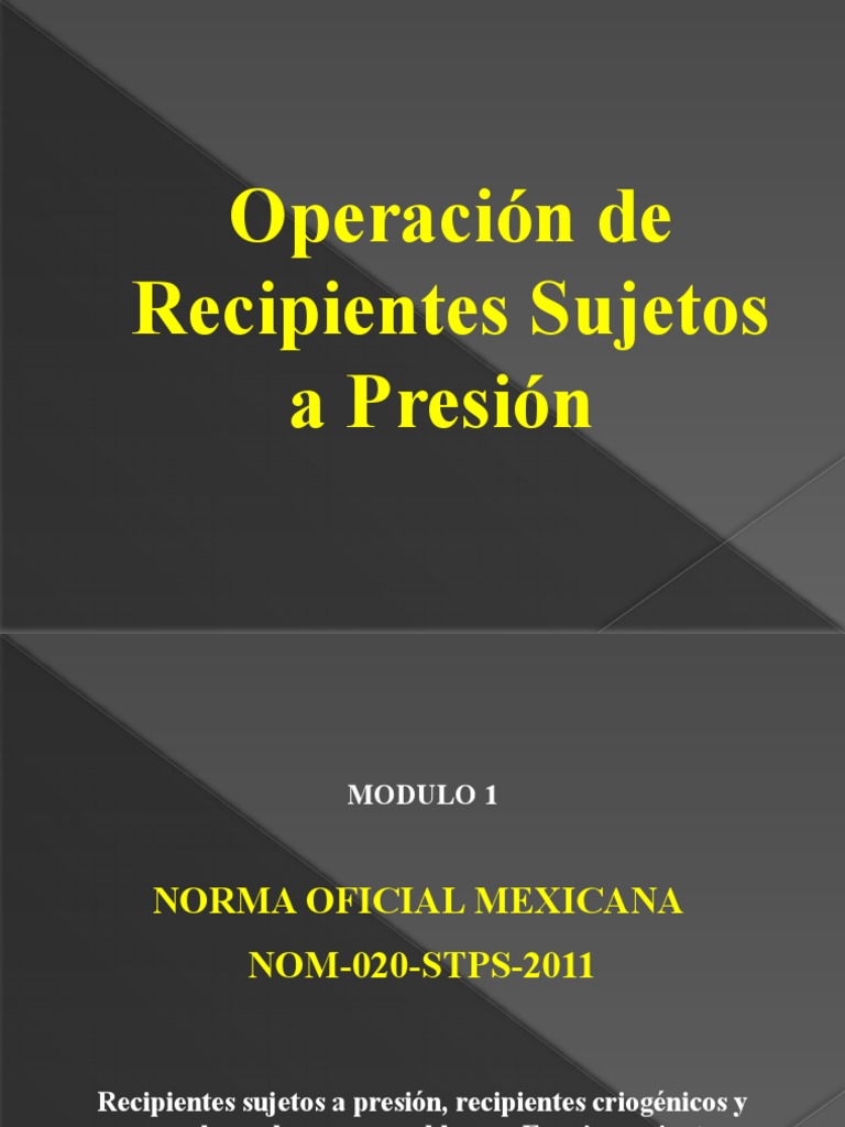 Seguridad en Recipientes a Presión | PDF | Presión | Gases