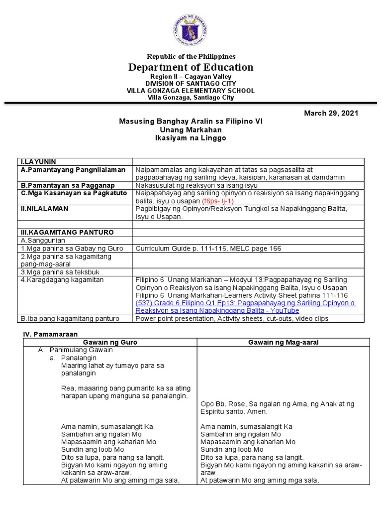 Cot Fil Week9 Rose 2 | PDF