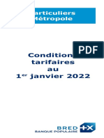 Tarifs Particuliers Metropole 2022