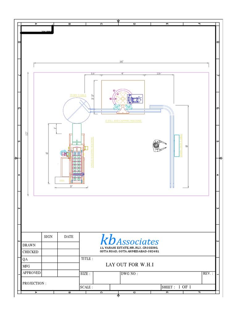 Linear Washing Machine Layout Plan | PDF