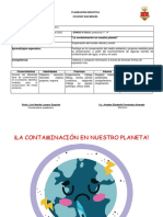 La Contaminación de Nuestro Planeta-Planeación 1a