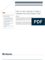 Download How To Join a Domain Create a Likewise Cell and Create a User by Likewise Software SN6076647 doc pdf