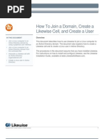 Download How To Join a Domain Create a Likewise Cell and Create a User by Likewise Software SN6076647 doc pdf