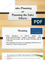 Sales Planning