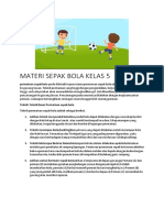 MATERI SEPAK BOLA KELAS 5