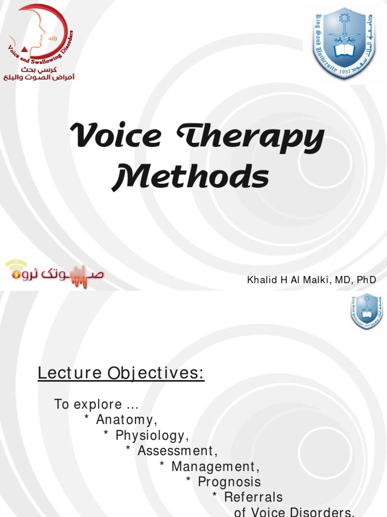 Voicecourse Voice Therapy Methods | PDF | Human Voice | Larynx