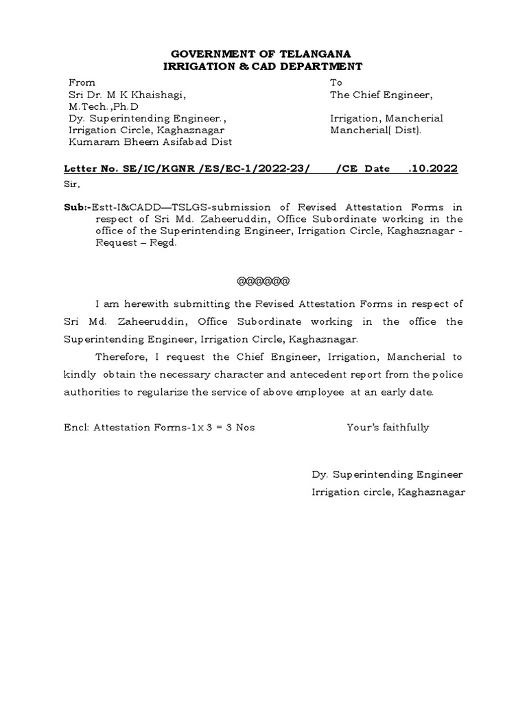 Revised Attestation Forms Submission | PDF