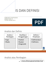 Analisis Dan Definisi DISKUSI III