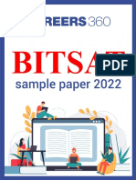 BITSAT Sample Paper 2022