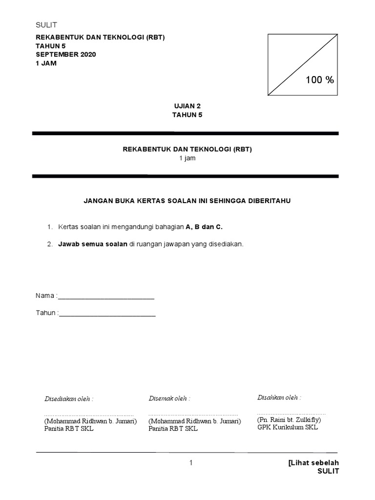 RBT Tahun 5 | PDF